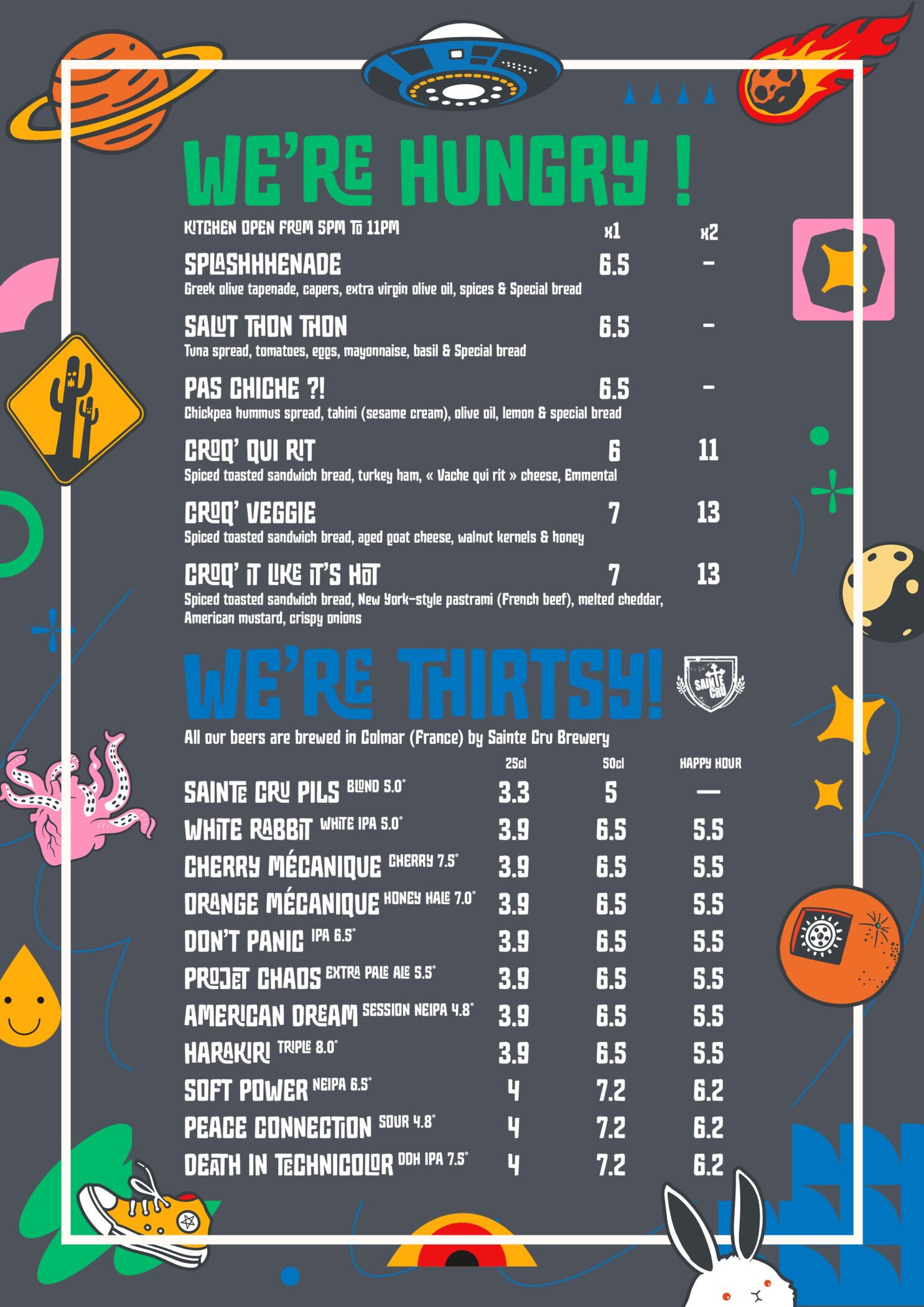 Splashhh Food Menu