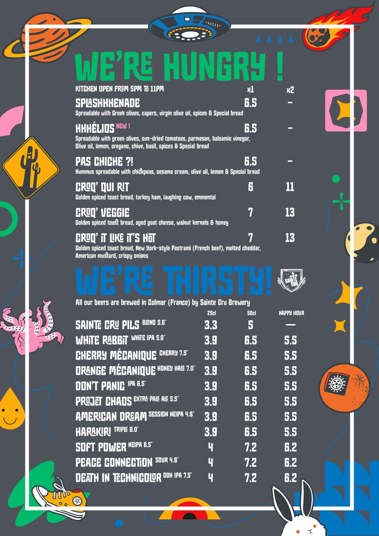 Splashhh Food Menu